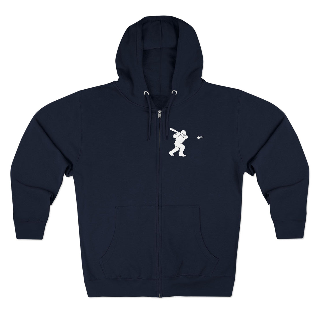 Ventana Sluggersquatch Unisex - Zip Cotton Blend Fleece Hoodie