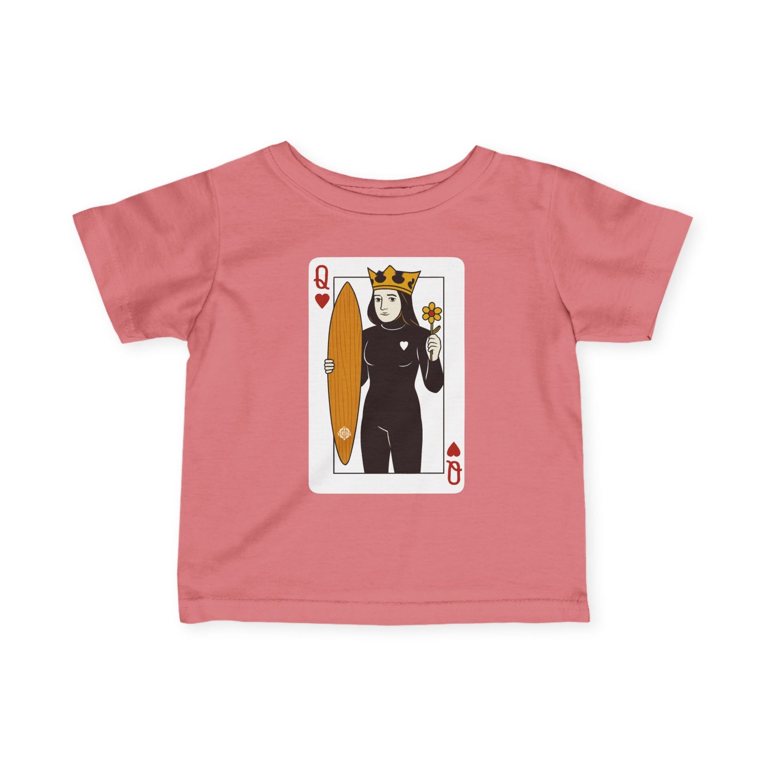 Queen of Hearts Surfer - Infant 100% Cotton T-Shirt