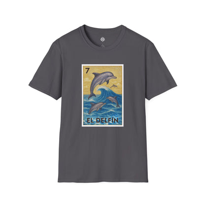 Dolphin Lotería Unisex - Soft Style U.S. Cotton T-Shirt (El Delfín)