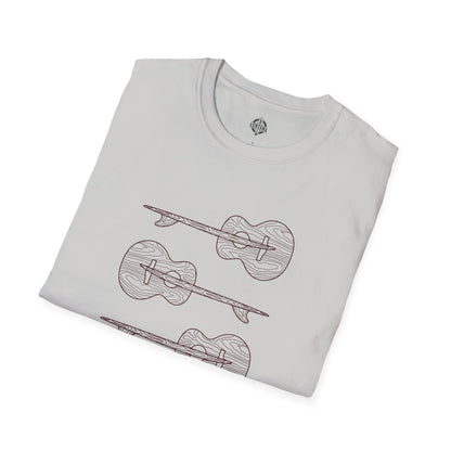 Ventana Santa Cruz Guitar Collab Unisex - Soft Style U.S. Cotton T-Shirt