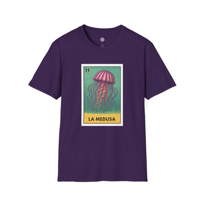 Sea Jelly Lotería Unisex - Soft Style U.S. Cotton T-Shirt (La Medusa)