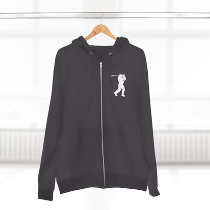 Ventana Golfsquatch Unisex - Zip Cotton Blend Fleece Hoodie