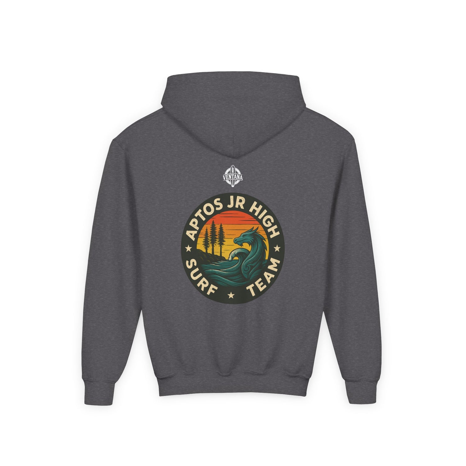 Aptos Jr High Surf Team Youth Pull-Over Hoodie - Heavy Blend Sweatshirt