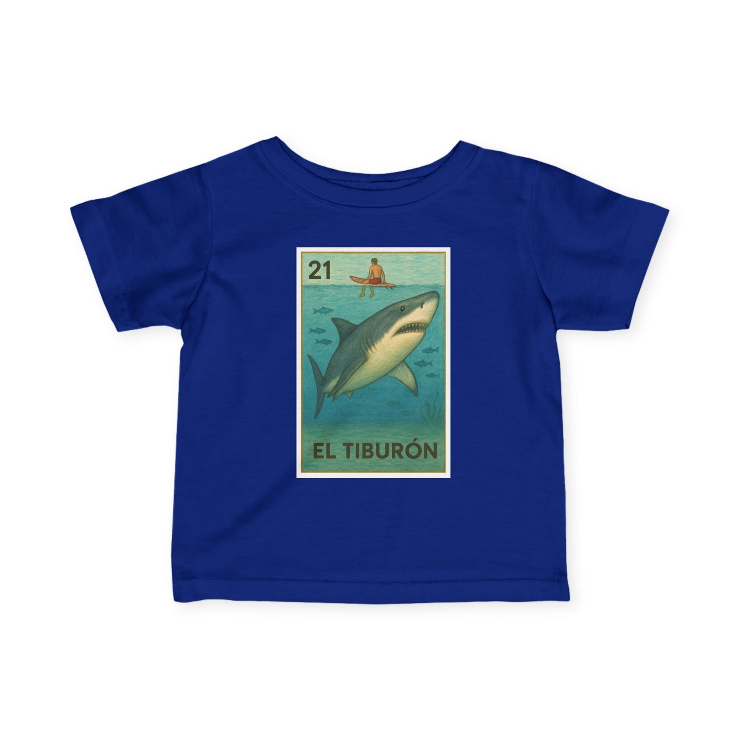 Shark Lotería - Infant 100% Cotton T-Shirt (El Tiburón)