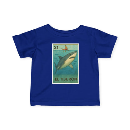 Shark Lotería - Infant 100% Cotton T-Shirt (El Tiburón)