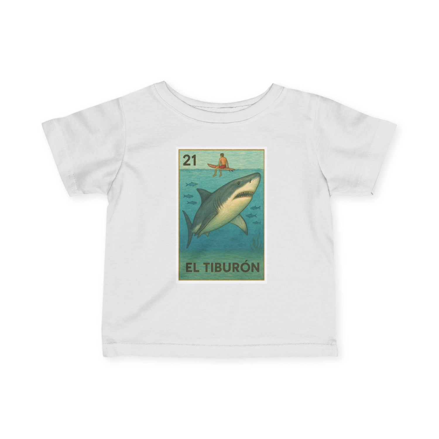 Shark Lotería - Infant 100% Cotton T-Shirt (El Tiburón)