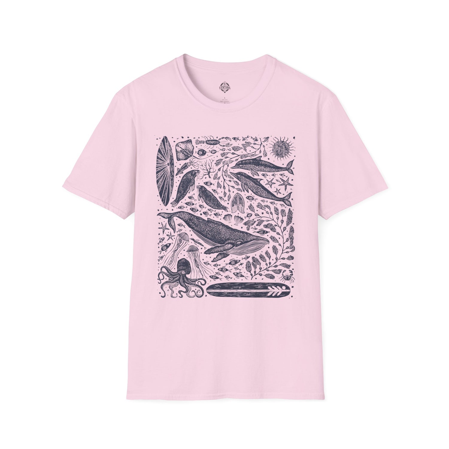 Ventana Marine Life by Lili Arnold Unisex - Soft Style U.S. Cotton T-Shirt