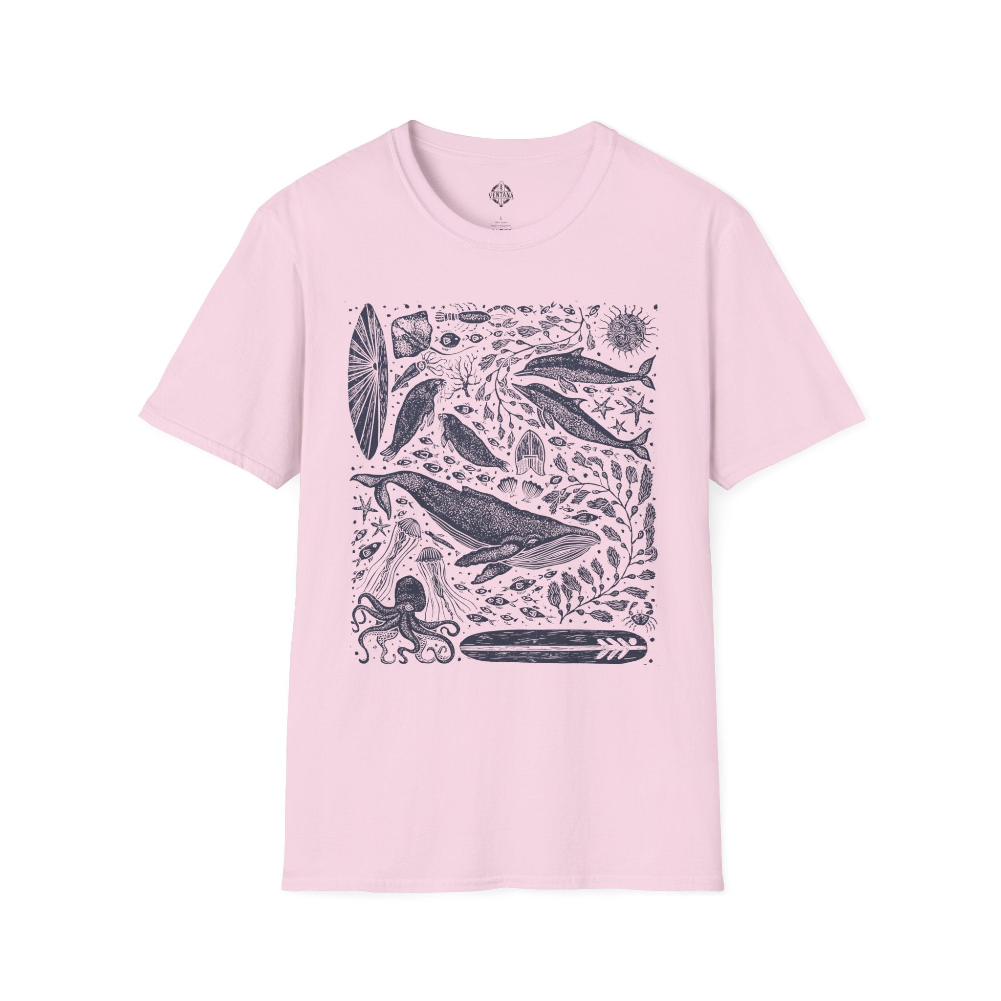 Ventana Marine Life by Lili Arnold Unisex - Soft Style U.S. Cotton T-Shirt