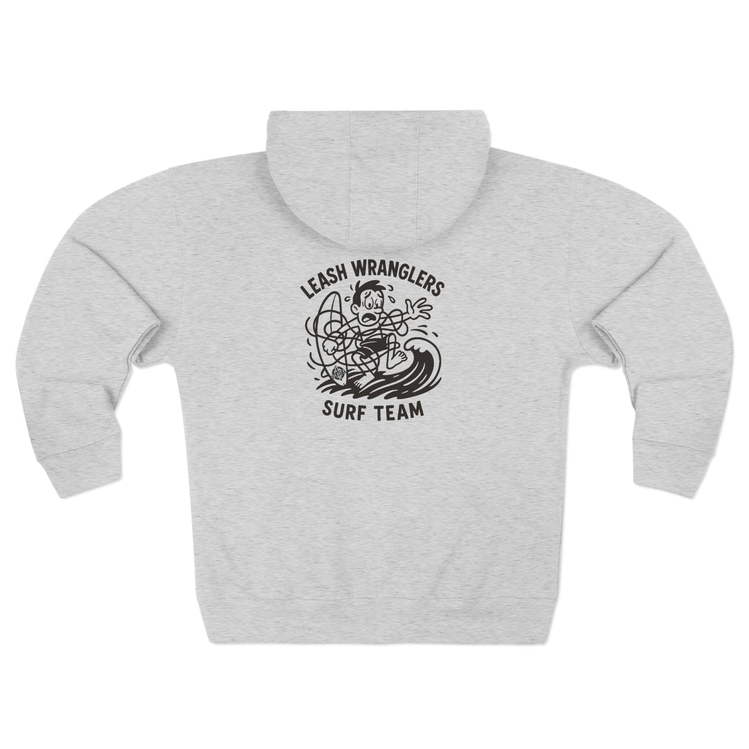 Leash Wranglers Surf Team Unisex - Zip Cotton Blend Fleece Hoodie