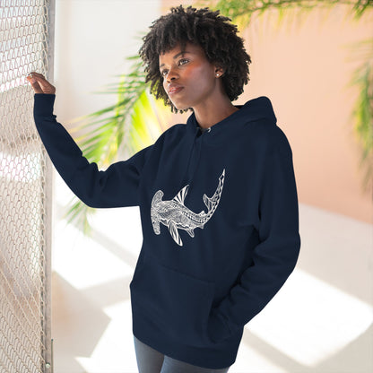 Ventangle Hammerhead Unisex - Pull-Over Cotton Blend Fleece Hoodie