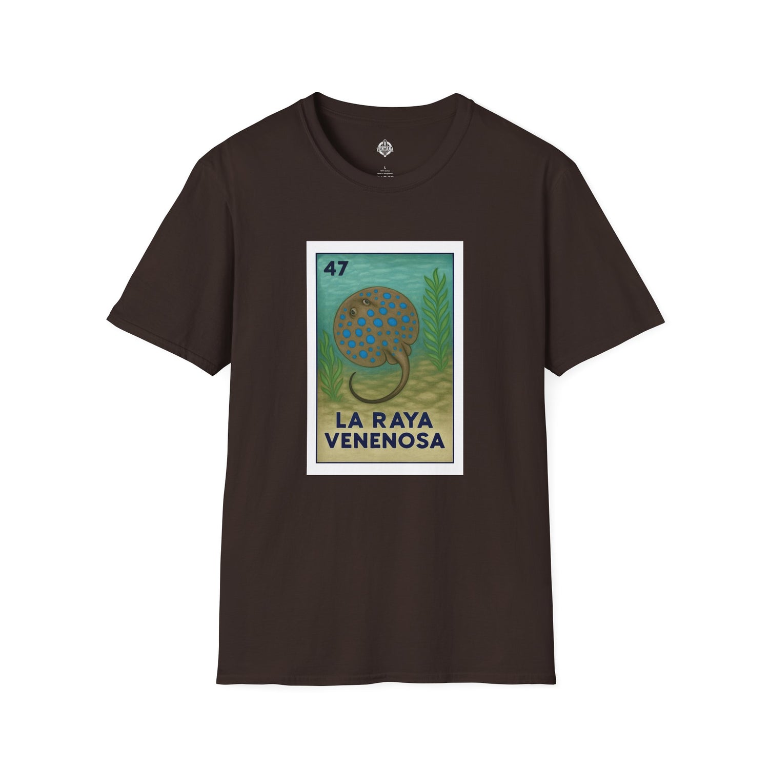 Stingray Lotería Unisex - Soft Style U.S. Cotton T-Shirt (La Raya Venenosa)
