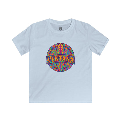 Ventana Psychedelic Treefish Logo Kids - Soft Style U.S. Cotton T-Shirt