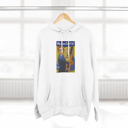 Rosie the Surfer - Pull-Over Cotton Blend Fleece Hoodie