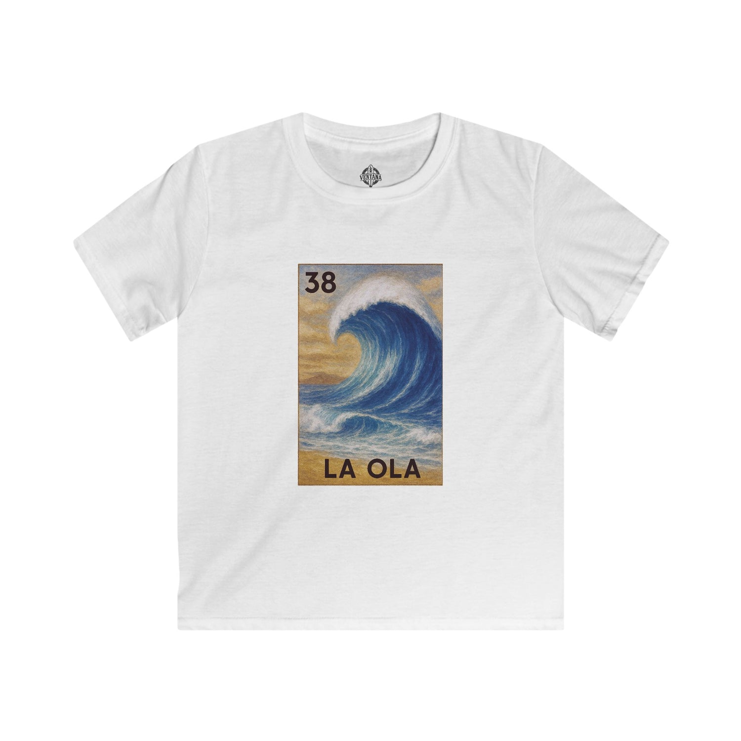 Wave Lotería Kids - Soft Style U.S. Cotton T-Shirt (La Ola)