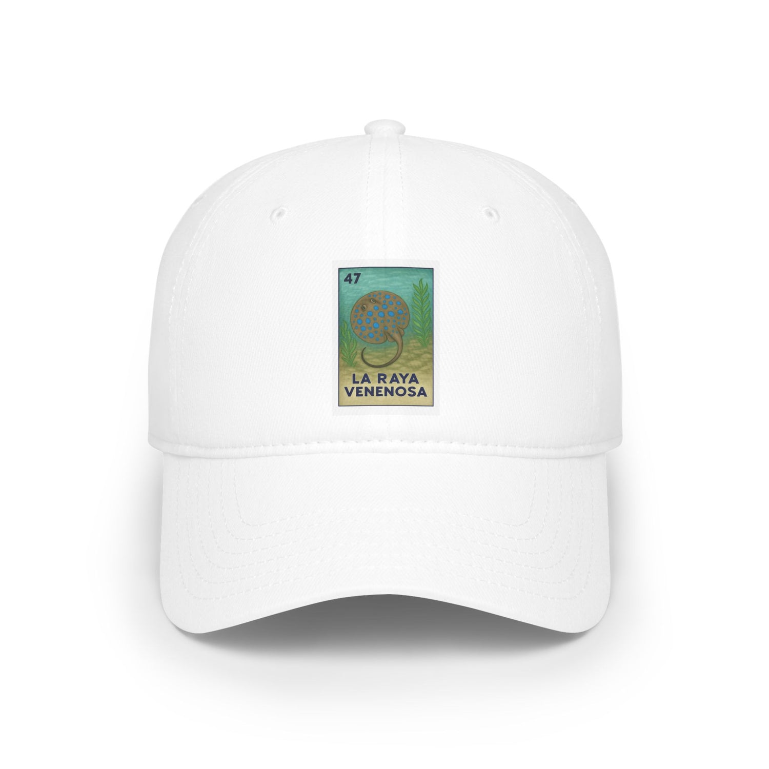 Stingray Lotería Unisex - 100% Cotton Baseball Cap (La Raya Venenosa)