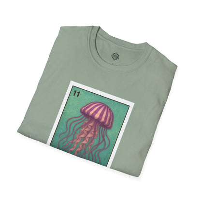 Sea Jelly Lotería Unisex - Soft Style U.S. Cotton T-Shirt (La Medusa)