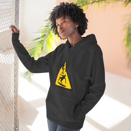 Electric Surfer Unisex - Pull-Over Cotton Blend Fleece Hoodie