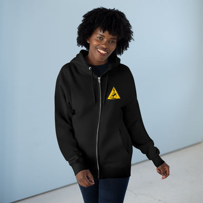Electric Surfer Unisex - Zip Cotton Blend Fleece Hoodie