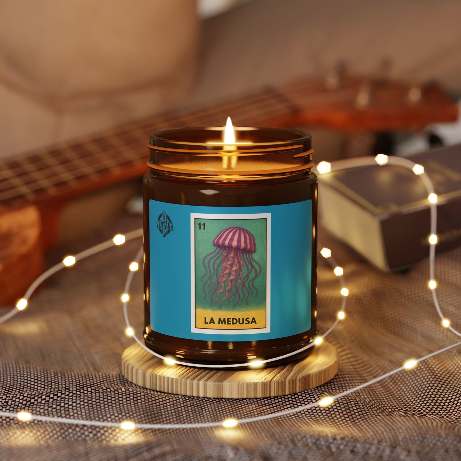 Sea Jelly Lotería - Scented Soy Candle (La Medusa)