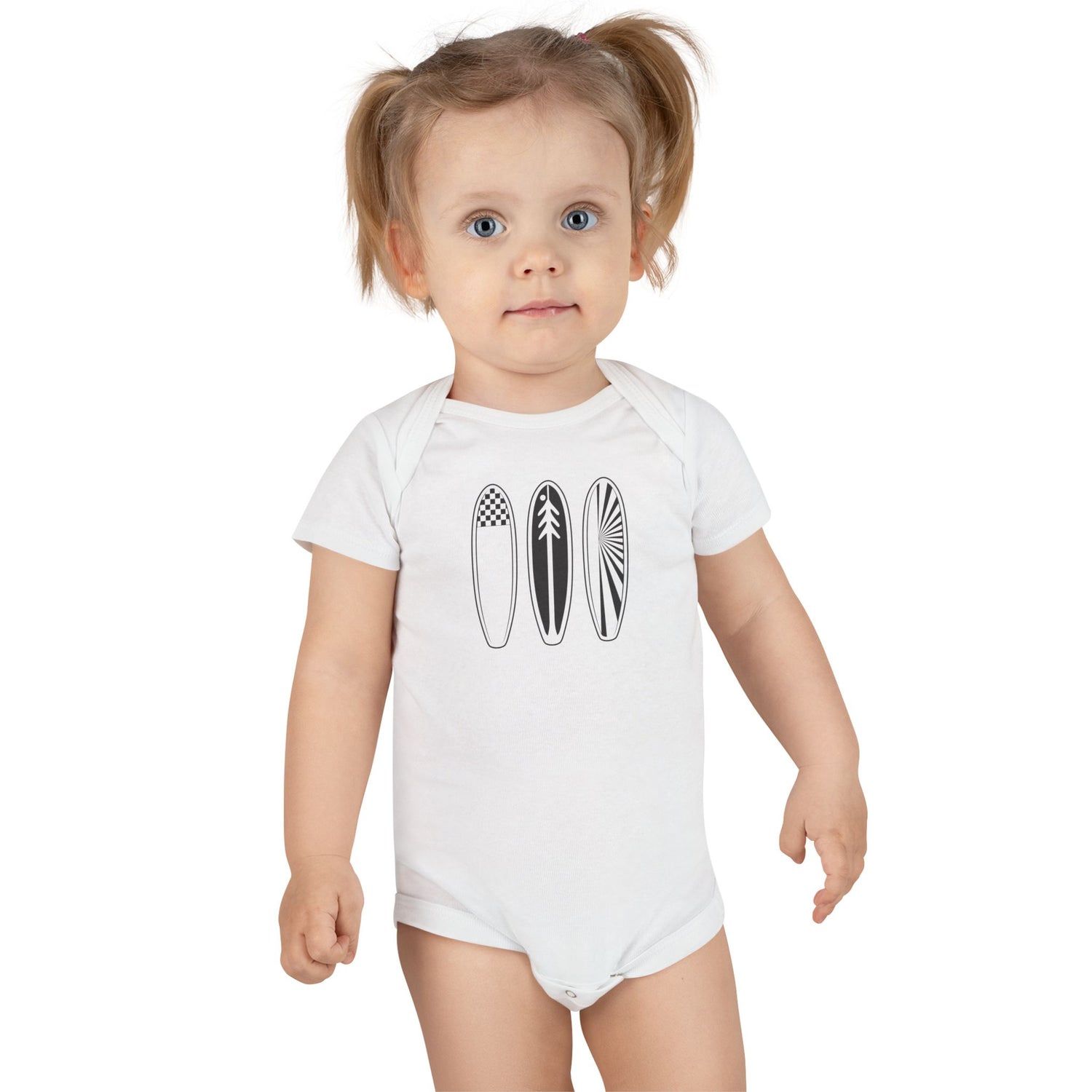 Ventana Three Board - Baby Short Sleeve 100% Cotton Onesie