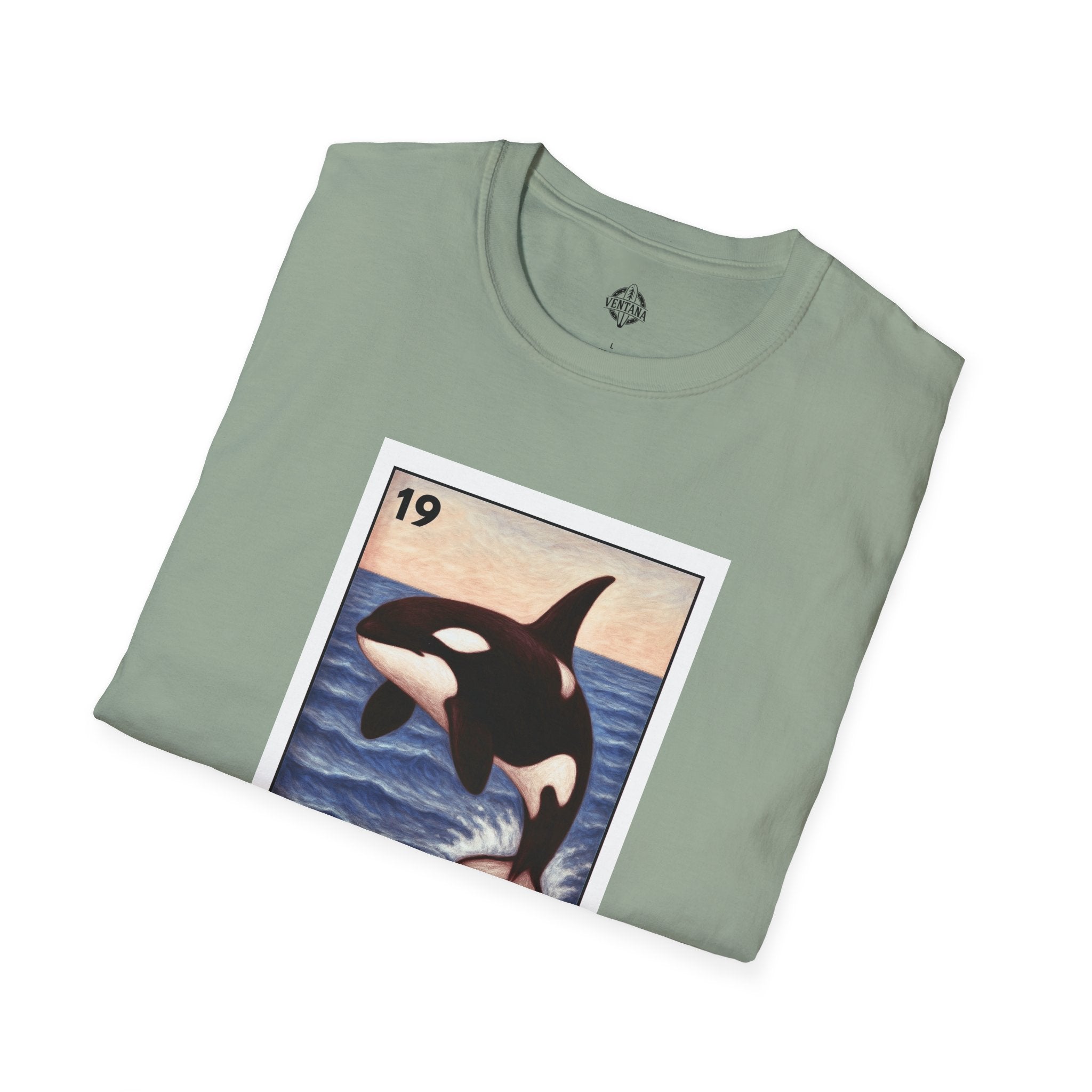 Orca Lotería Unisex - Soft Style U.S. Cotton T-Shirt (La Orca)