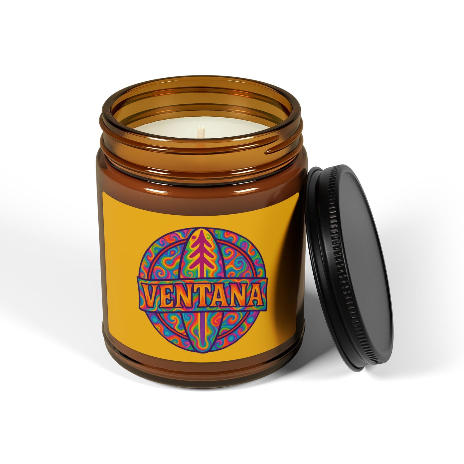 Ventana Psychedelic Treefish Logo - Scented Soy Candle