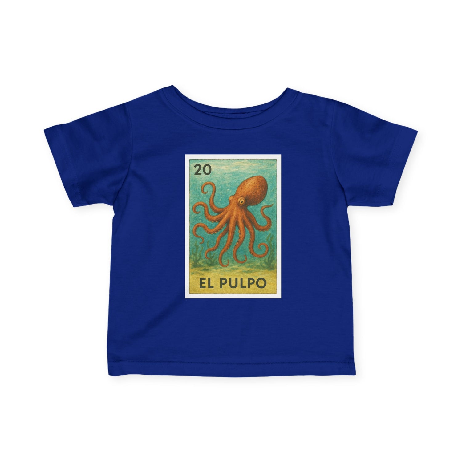 Octopus Lotería - Infant 100% Cotton T-Shirt (El Pulpo)