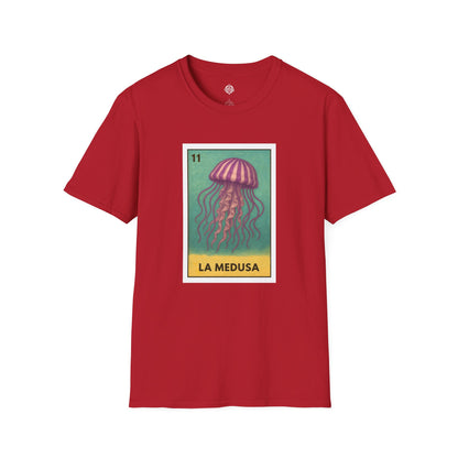 Sea Jelly Lotería Unisex - Soft Style U.S. Cotton T-Shirt (La Medusa)