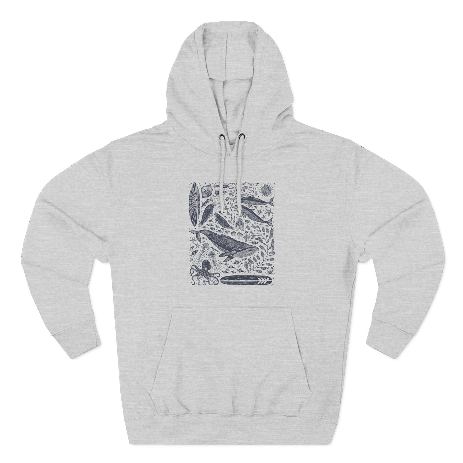 Ventana Marine Life by Lili Arnold Unisex - Pull-Over Cotton Blend Fleece Hoodie