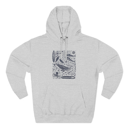 Ventana Marine Life by Lili Arnold Unisex - Pull-Over Cotton Blend Fleece Hoodie