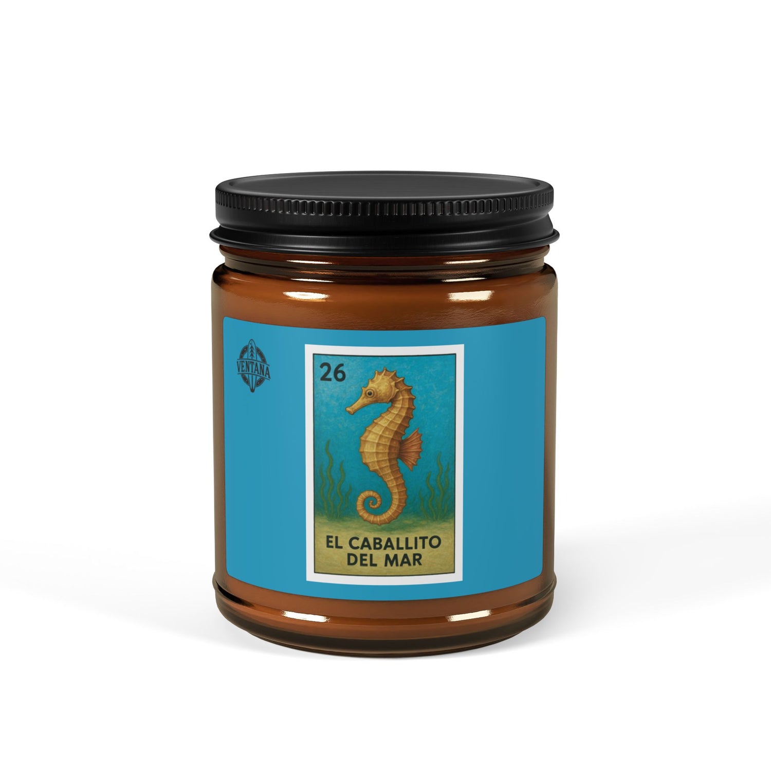 Seahorse Lotería - Scented Soy Candle (El Caballito del Mar)