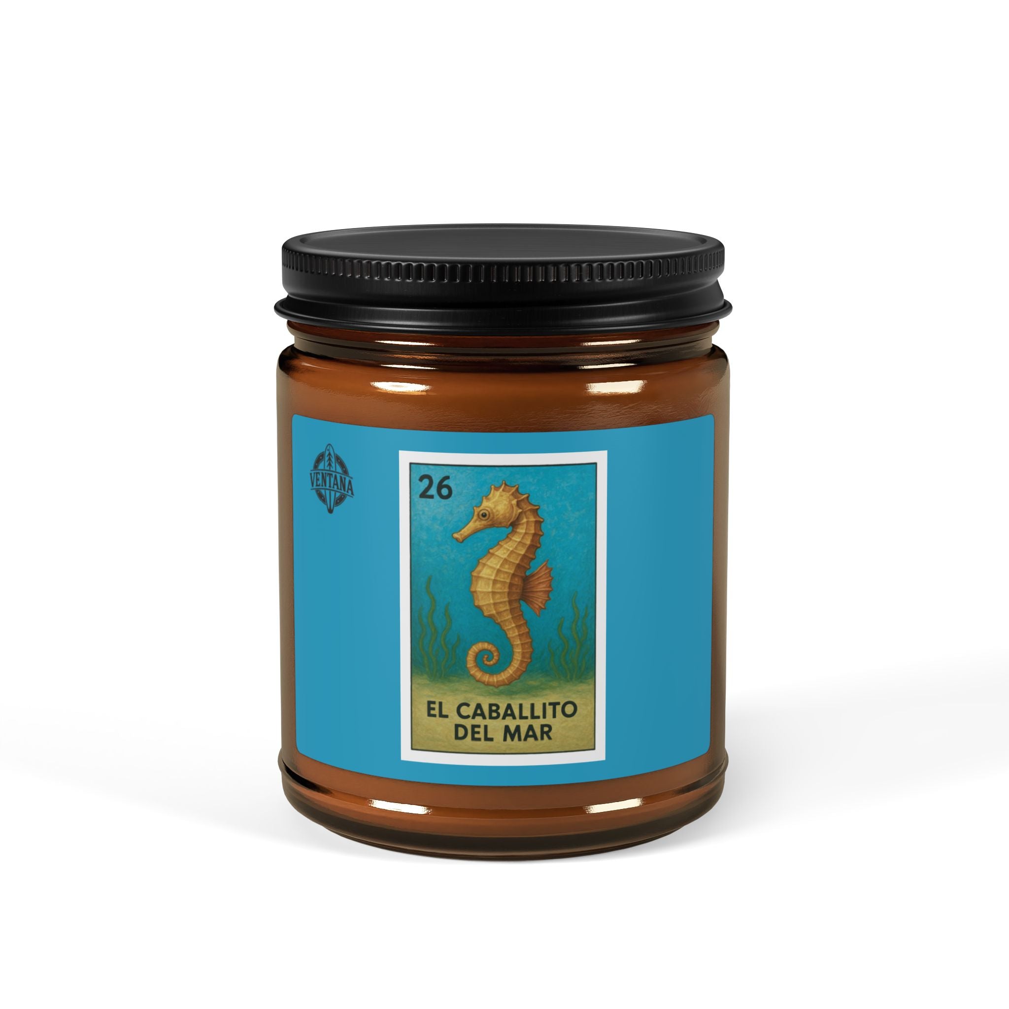 Seahorse Lotería - Scented Soy Candle (El Caballito del Mar)