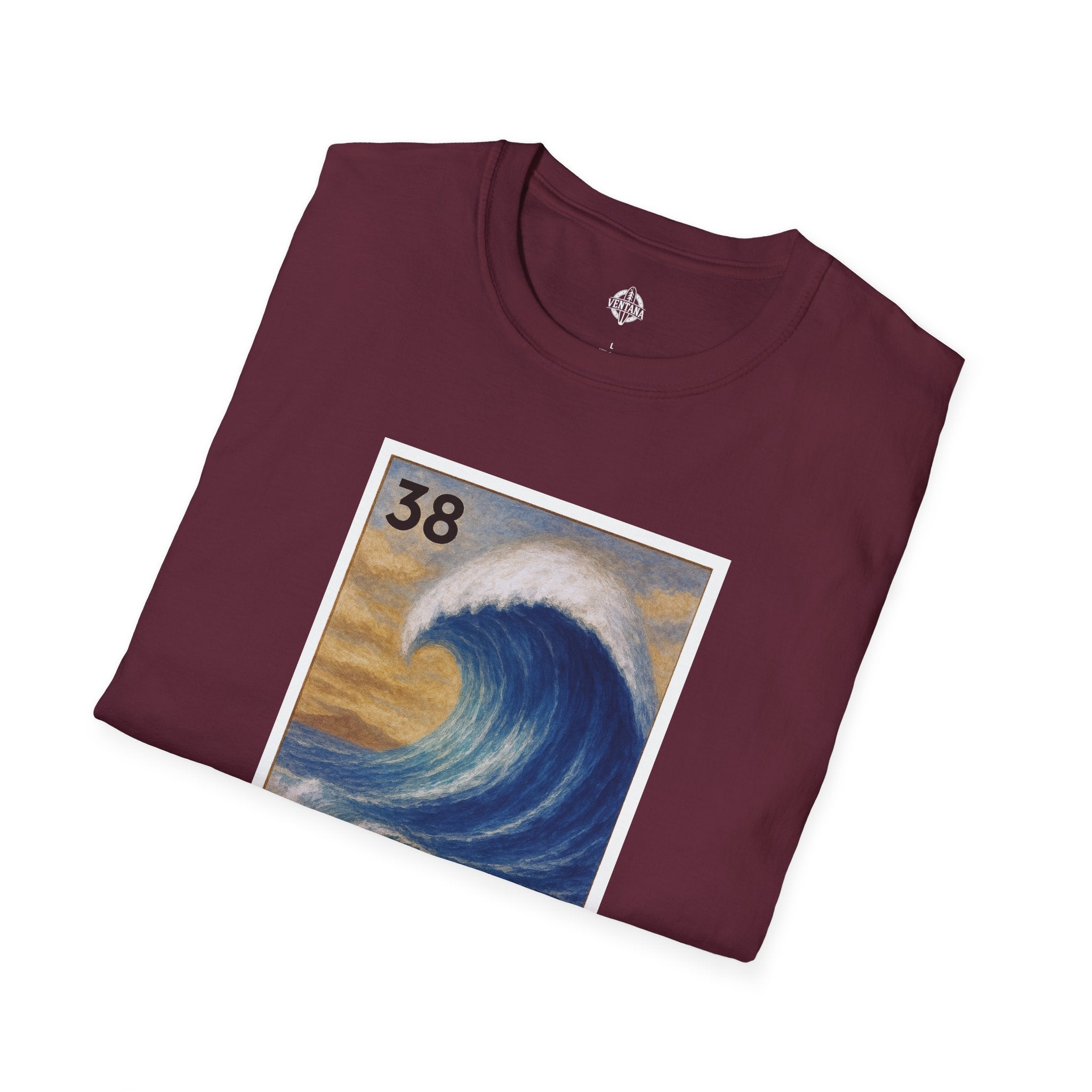Wave Lotería Unisex - Soft Style U.S. Cotton T-Shirt (La Ola)