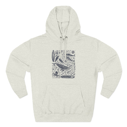 Ventana Marine Life by Lili Arnold Unisex - Pull-Over Cotton Blend Fleece Hoodie