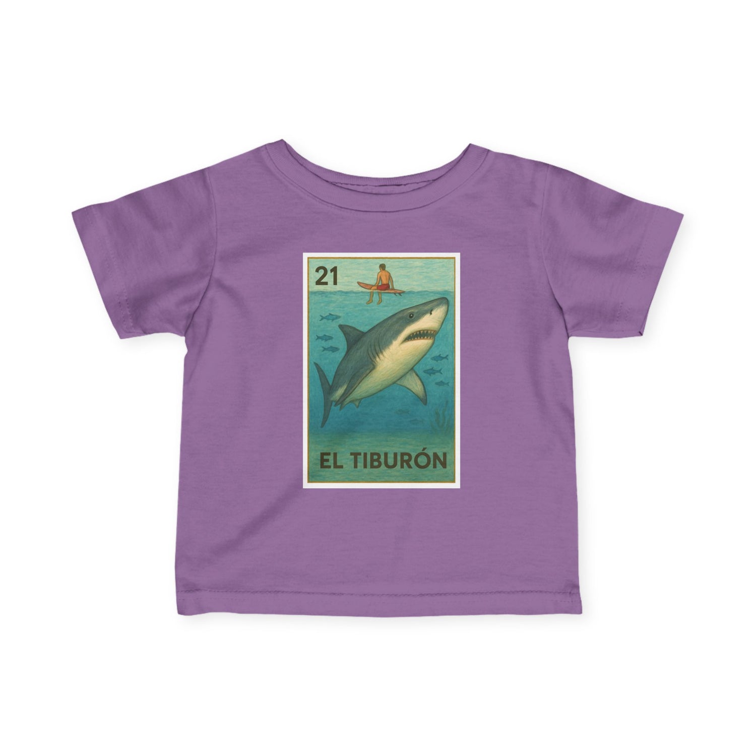 Shark Lotería - Infant 100% Cotton T-Shirt (El Tiburón)