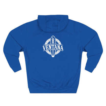 Ventana Treefish Logo - Pull-Over Cotton Blend Fleece Hoodie