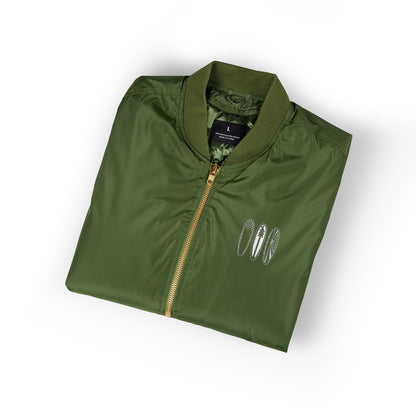 Ventana Three Board Recycled Poly Embroidered Bomber Jacket
