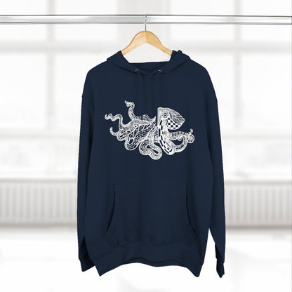 Ventangle Octopus Unisex - Pull-Over Cotton Blend Fleece Hoodie