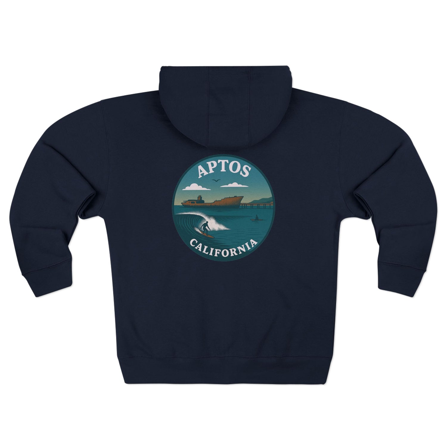 Aptos California Classic Unisex - Zip Cotton Blend Fleece Hoodie