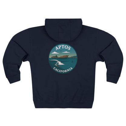 Aptos California Classic Unisex - Zip Cotton Blend Fleece Hoodie