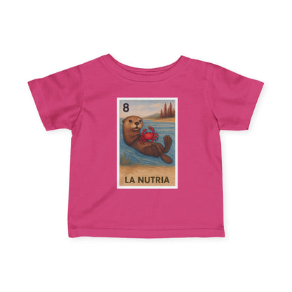 Sea Otter Lotería - Infant 100% Cotton T-Shirt (La Nutria)