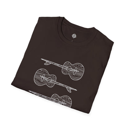 Ventana Santa Cruz Guitar Collab Unisex - Soft Style U.S. Cotton T-Shirt