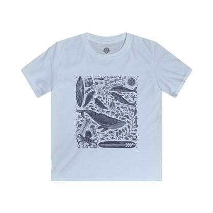 Ventana Marine Life by Lili Arnold Kids - Soft Style U.S. Cotton T-Shirt