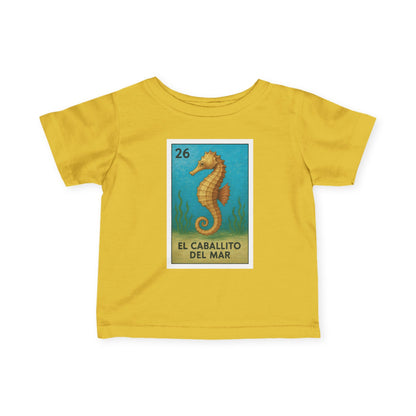 Seahorse Lotería - Infant 100% Cotton T-Shirt (La Orca)