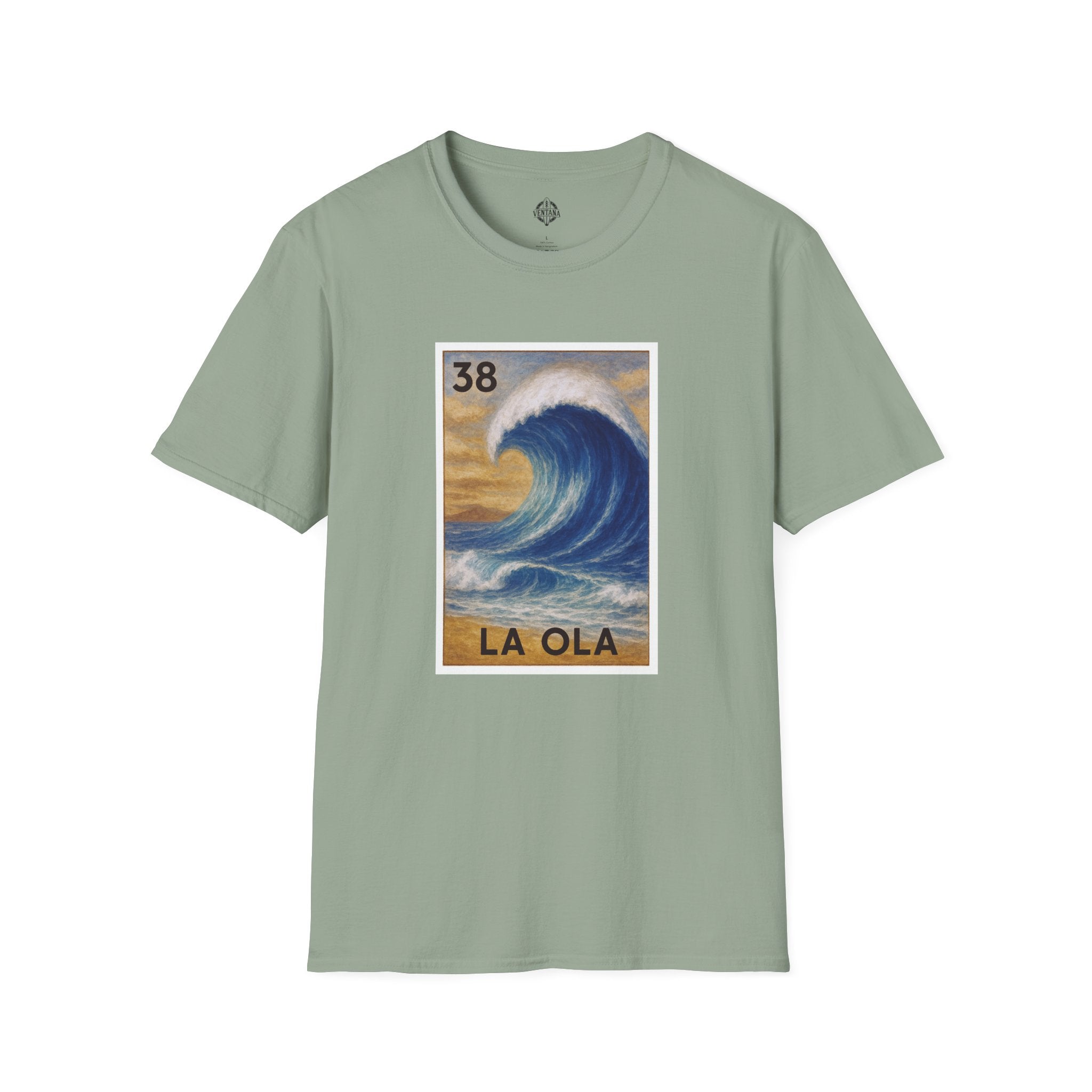 Wave Lotería Unisex - Soft Style U.S. Cotton T-Shirt (La Ola)