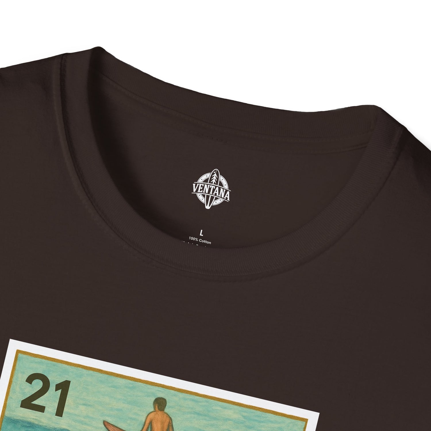 Shark Lotería Unisex - Soft Style U.S. Cotton T-Shirt (El Tiburón)