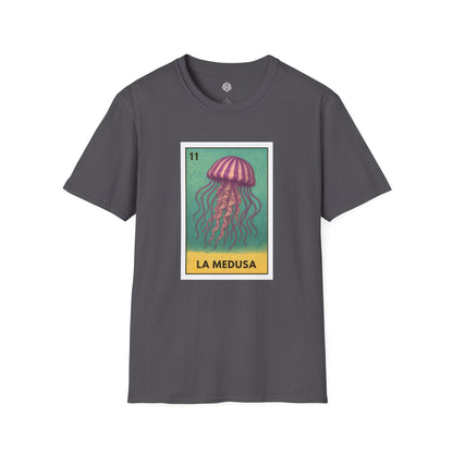 Sea Jelly Lotería Unisex - Soft Style U.S. Cotton T-Shirt (La Medusa)