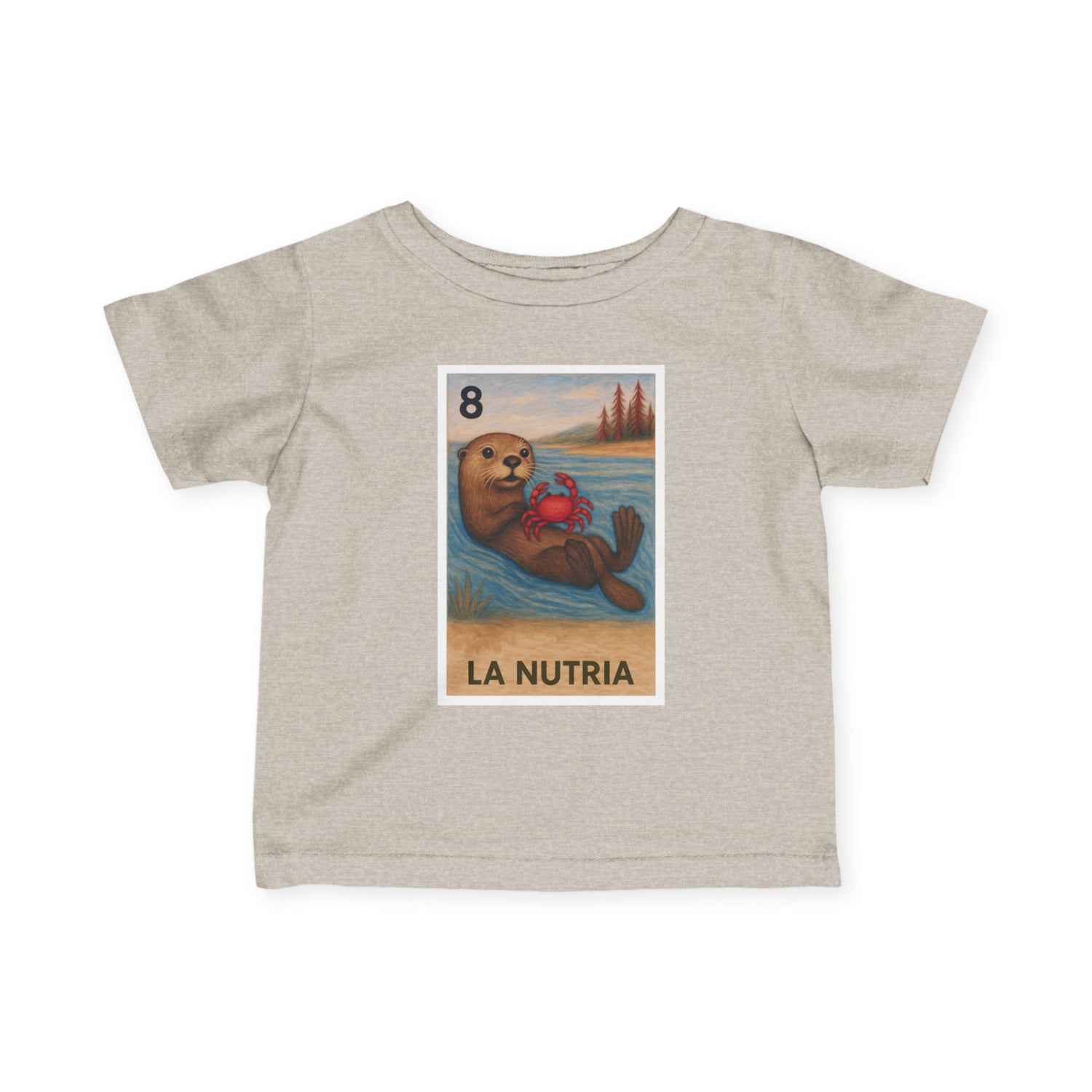 Sea Otter Lotería - Infant 100% Cotton T-Shirt (La Nutria)