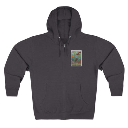 Kelp Forest Lotería Unisex - Zip Cotton Blend Fleece Hoodie (El Bosque de Algas)