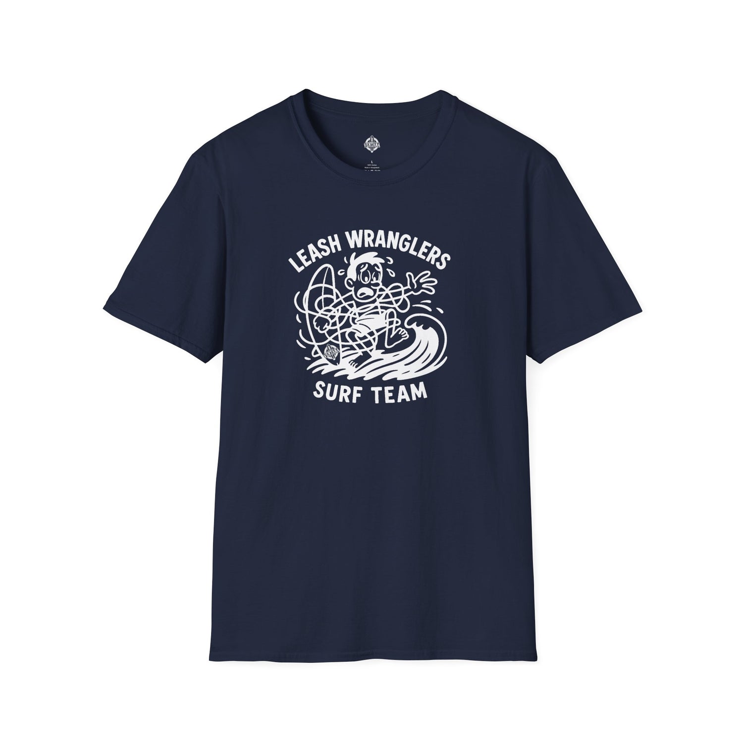 Leash Wranglers Surf Team Unisex - Soft Style U.S. Cotton T-Shirt